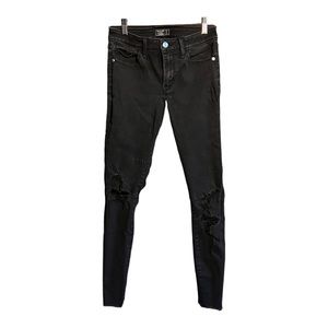 Abercrombie black ripped jeans (size 27)